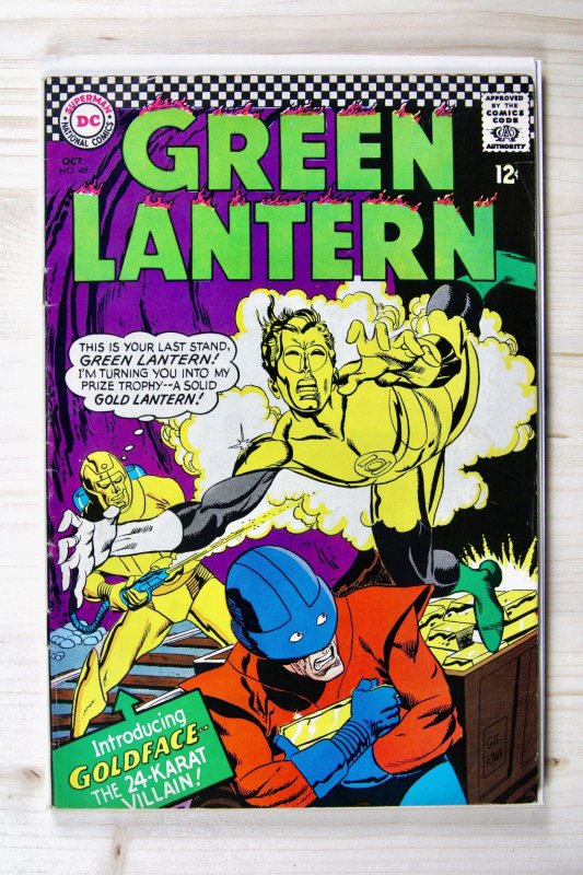 Green Lantern #48 (DC Comics, 1966), raw comic book in FN 6.0 condition — front cover