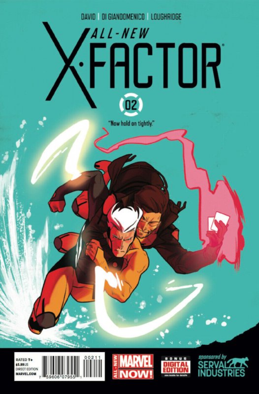 All-New X-Factor #2 (Marvel Comics, 2014), raw comic book in VF/NM condition — front cover
