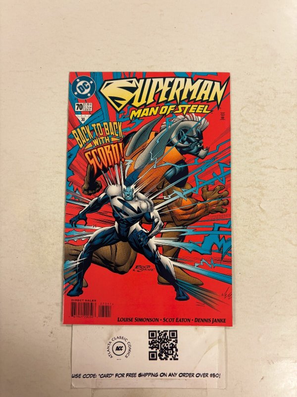 Superman the Man of Steel #70 (DC Comics), raw comic book in NM condition — front cover