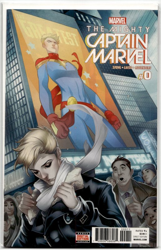 The Mighty Captain Marvel #0 (Marvel Comics, 2017), raw, ungraded comic book — front cover