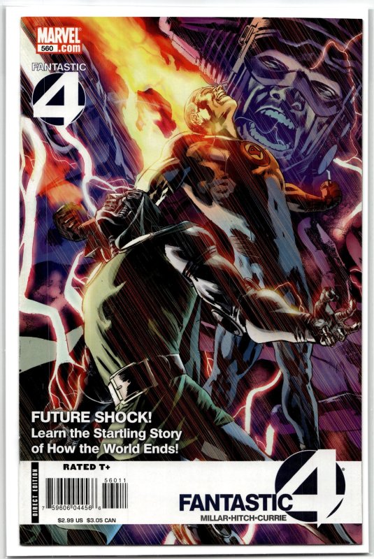Fantastic Four #563 (Marvel Comics, 2009), raw, ungraded comic book — front cover
