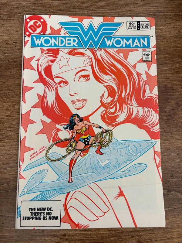 Wonder Woman #306 (DC Comics), raw comic book in NM condition — front cover