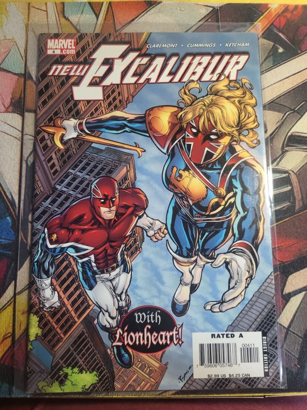 New Excalibur #4 (2006), raw, ungraded comic book — front cover