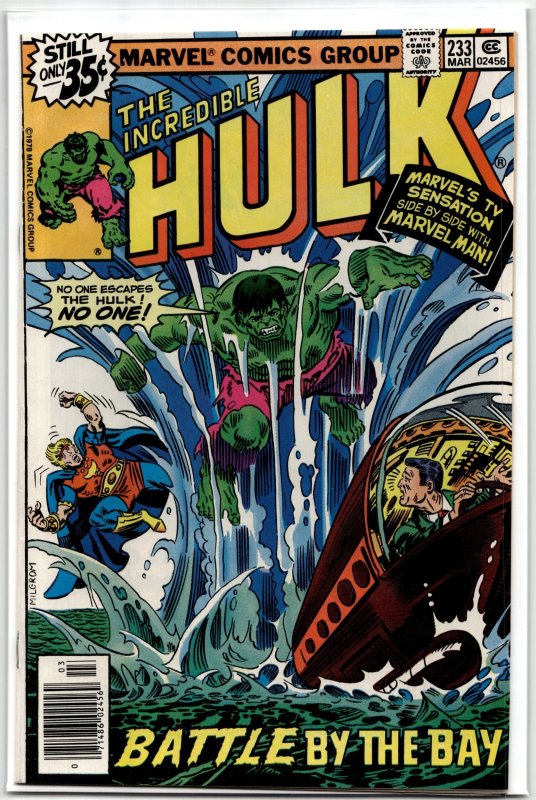 The Incredible Hulk #233 (Marvel Comics, 1979), raw, ungraded comic book — front cover