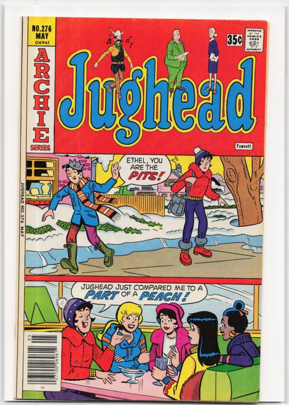 Jughead #276 (Archie Comics, 1978), raw, ungraded comic book — front cover