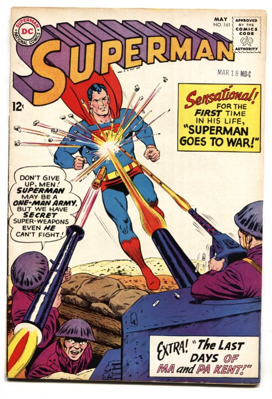 Superman #161 - 1963 - DC - Fn/vf - Comic Book (DC Comics, 1963), raw comic book in FN/VF condition — front cover