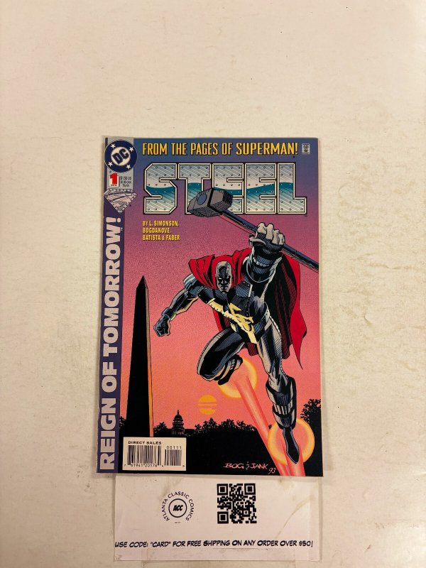 Steel #1 (DC Comics, 1994), raw comic book in NM condition — front cover