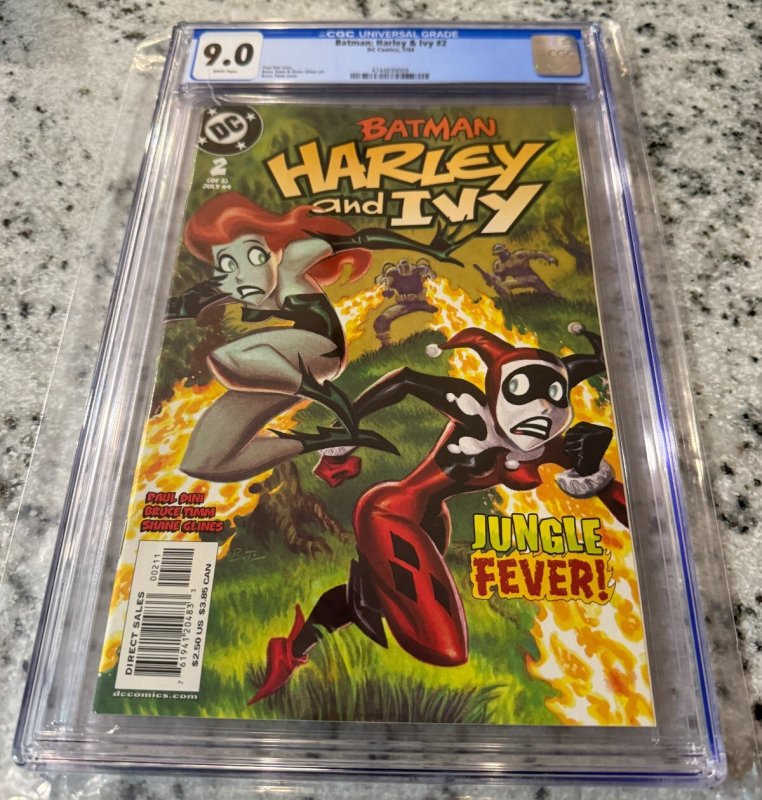 Batman Harley & Ivy #2 (DC Comics, 2004), CGC 9.0 graded comic book, Universal Blue label — front cover in its holder