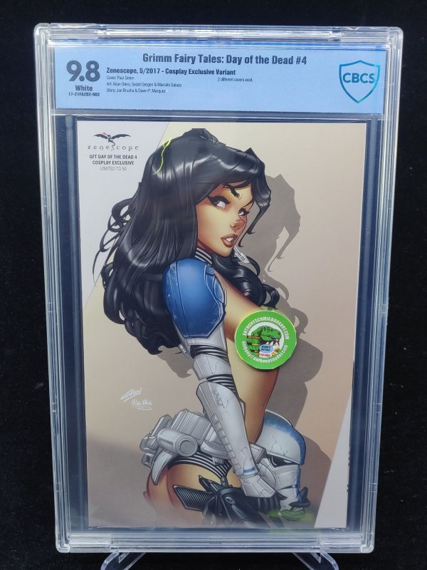 Grimm Fairy Tales: Day of the Dead #4 (2017), CBCS 9.8 graded comic book, Universal Blue label — front cover in its holder