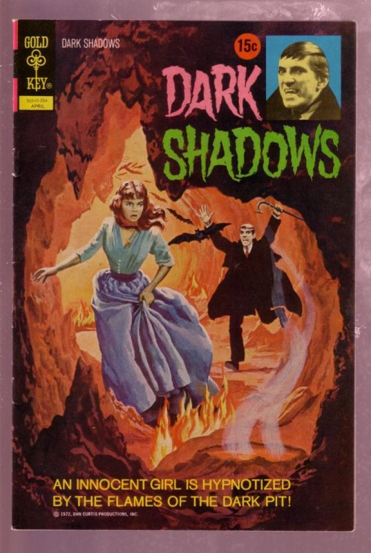 Dark Shadows #13 (1972), raw comic book in VG condition — front cover