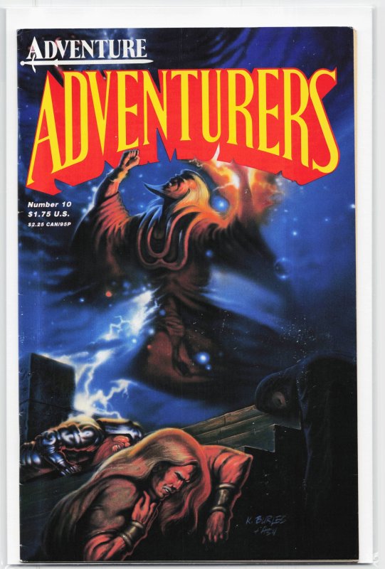 Adventurers #10 (1987), raw, ungraded comic book — front cover