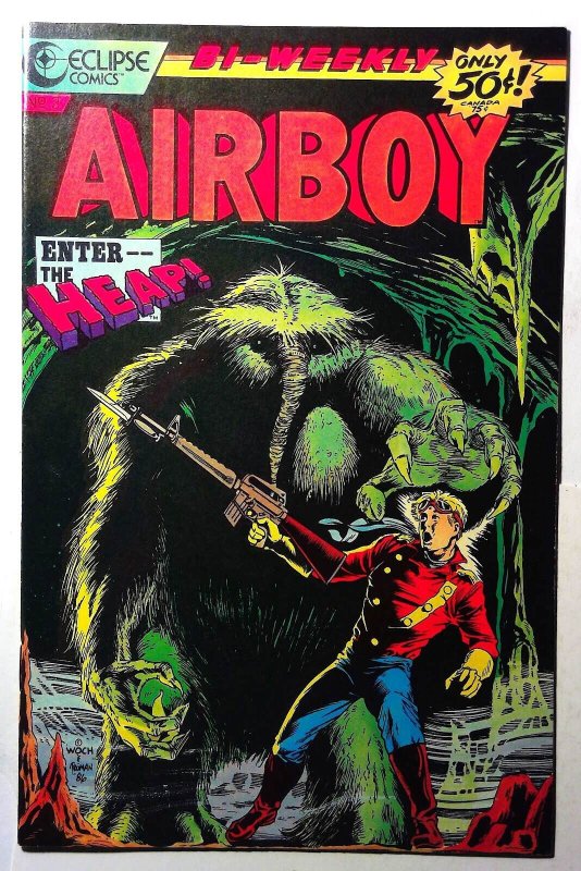 Airboy #3 (Eclipse Comics, 1986), raw, ungraded comic book — front cover