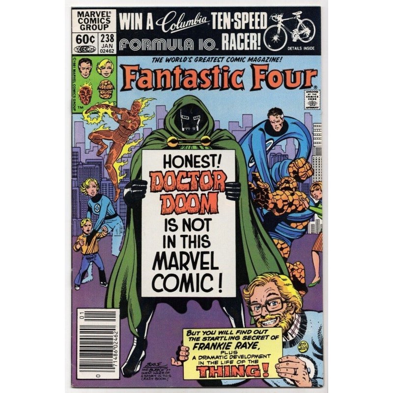 Fantastic Four #238 (Marvel Comics, 1982), raw comic book in VF 8.0 condition — front cover