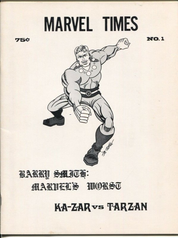 Marvel Times #1 (Marvel Comics, 1971), raw comic book in VF condition — front cover