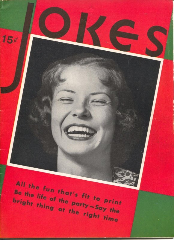 Jokes #1 (1930), raw comic book in FN condition — front cover