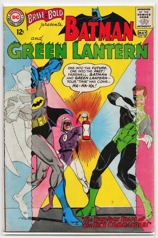 The Brave and the Bold #59 (DC Comics, 1965), raw, ungraded comic book — front cover
