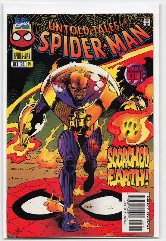 Untold Tales of Spider-Man #14 (1996), raw, ungraded comic book — front cover