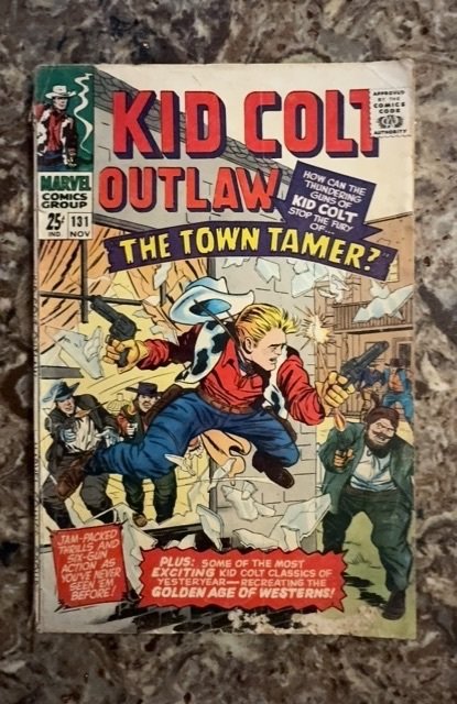 Kid Colt Outlaw #131 (1966), raw, ungraded comic book — front cover