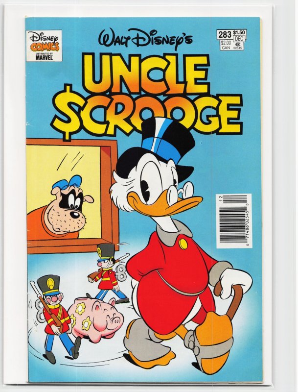 Uncle Scrooge #283 (Disney Comics, 1993), raw, ungraded comic book — front cover