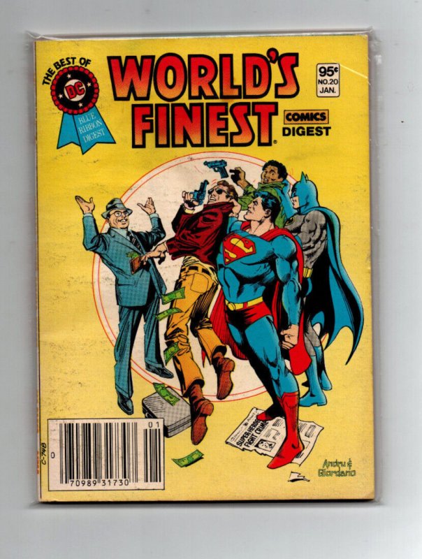Best of DC Blue Ribbon Digest #20 (1982), raw comic book in VF condition — front cover