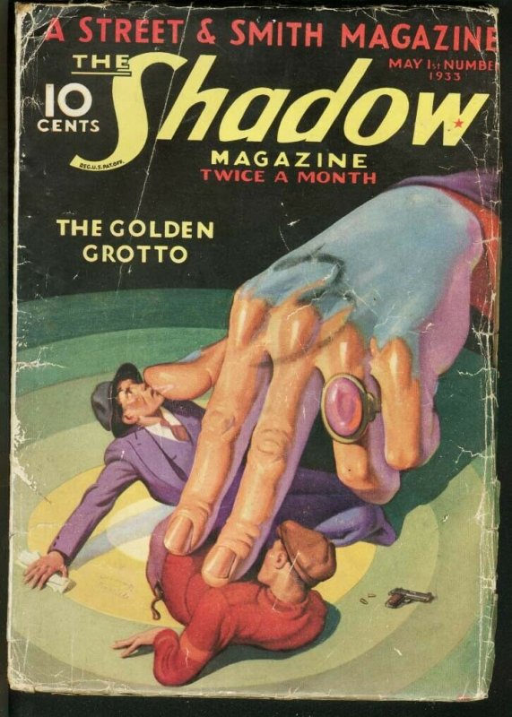 Shadow 1933 May 1-Street and Smith-Rare Pulp G (Street & Smith, 1933), raw, ungraded comic book — front cover