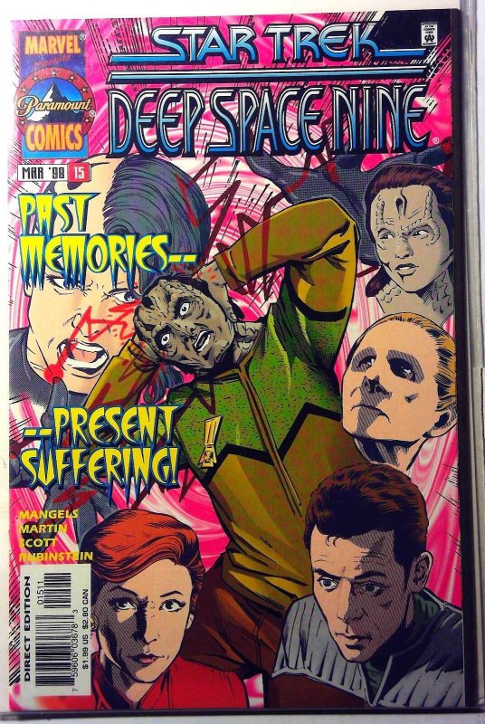 Star Trek Deep Space Nine #15 (Marvel Comics, 1998), raw, ungraded comic book — front cover