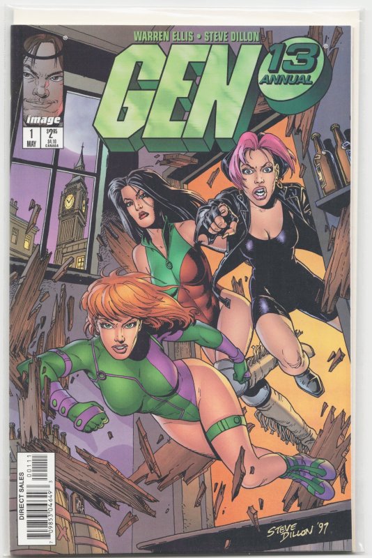 Gen #13 (Image Comics, 1997), raw, ungraded comic book — front cover