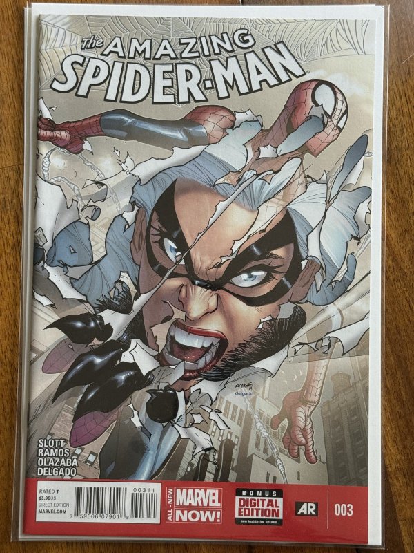 The Amazing Spider-Man #3 (Marvel Comics, 2014), raw comic book in NM 9.4 condition — front cover