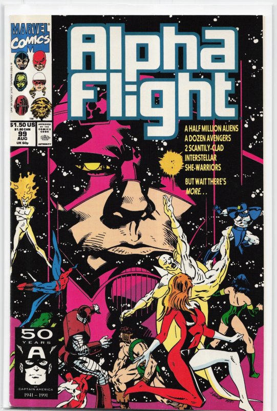 Alpha Flight Special #3 (1991), raw, ungraded comic book — front cover