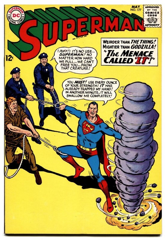 Superman #177 (DC Comics, 1965), raw comic book in FN condition — front cover