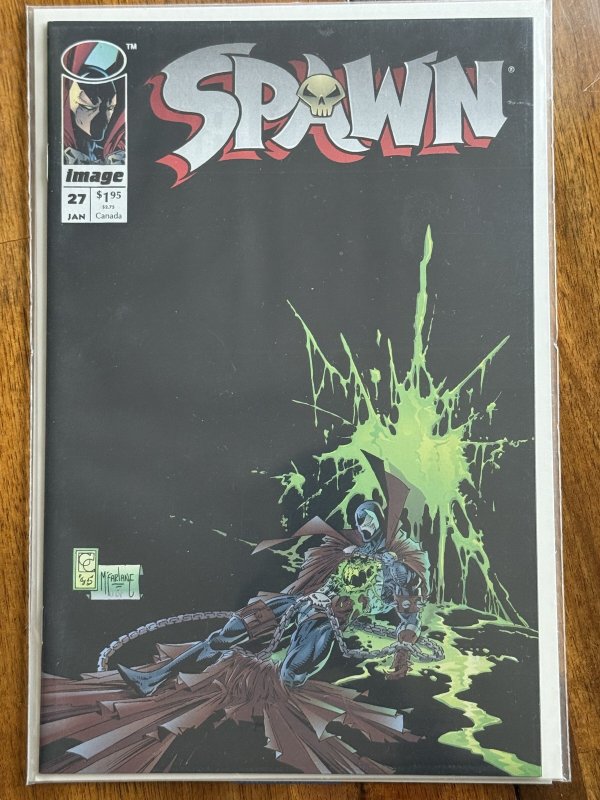 Spawn #27 (Image Comics, 1995), raw comic book in NM 9.4 condition — front cover