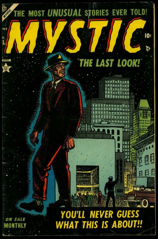 Mystic Comics #31 (Timely Comics, 1954), raw comic book in VG+ condition — front cover