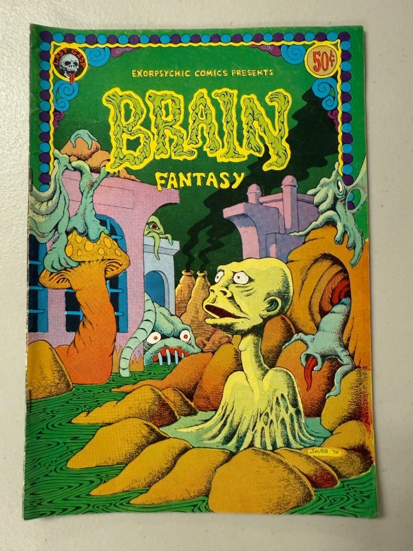 Brain Fantasy FN Last Gasp Underground Comix Comic Book 1970 19 J285 (1970), raw comic book in FN condition — front cover