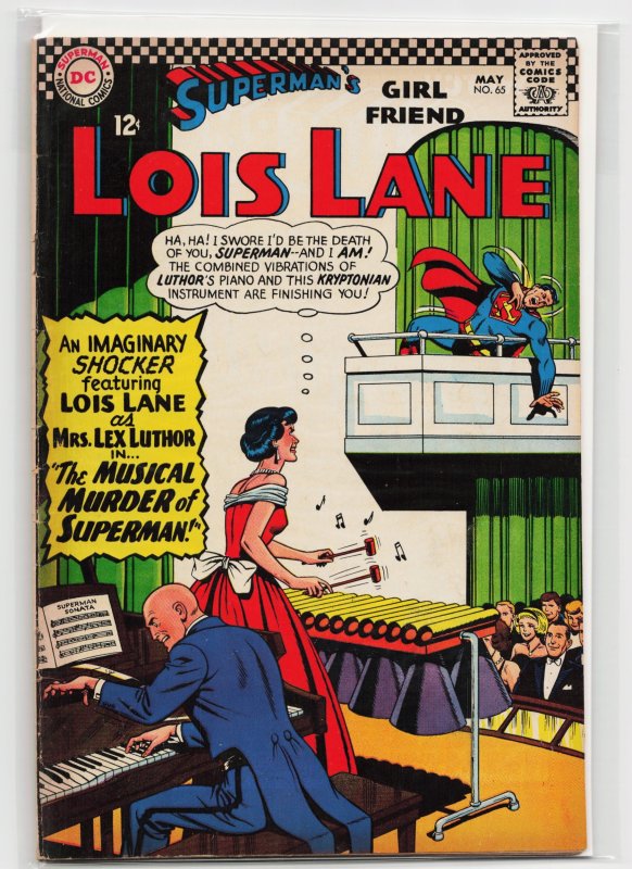 Superman's Girl Friend, Lois Lane #65 (DC Comics, 1966), raw, ungraded comic book — front cover