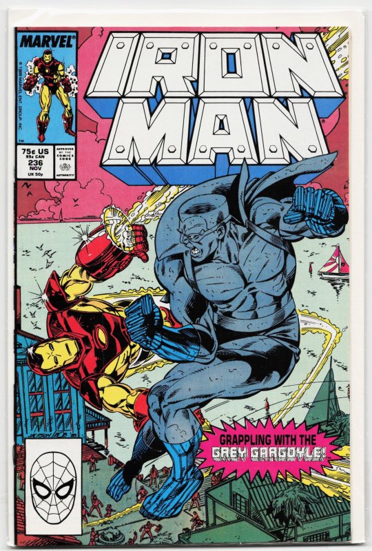 Iron Man #236 (Marvel Comics, 1988), raw, ungraded comic book — front cover