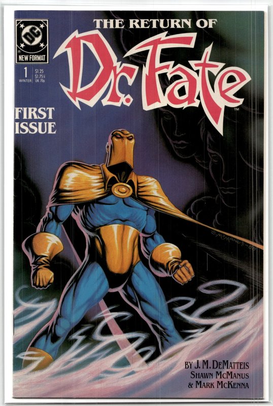 Doctor Fate #1 (DC Comics, 1988), raw, ungraded comic book — front cover