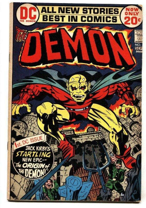 The Demon #1 (DC Comics, 1975), raw comic book in FN- condition — front cover