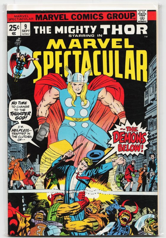 Marvel Spectacular #9 (Marvel Comics, 1974), raw, ungraded comic book — front cover