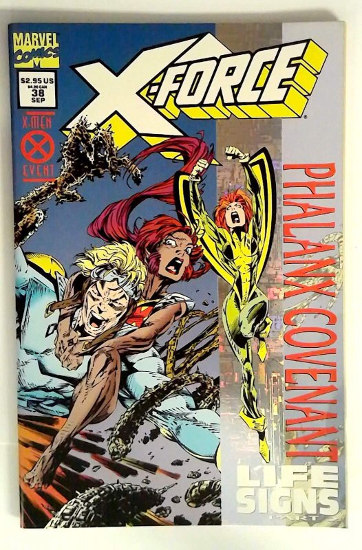 X-Force #38 (Marvel Comics, 1994), raw comic book in FN- condition — front cover