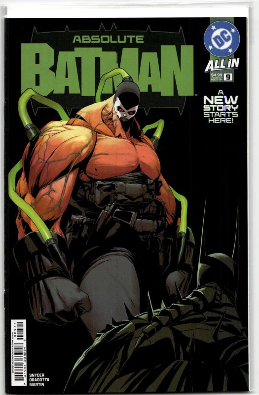 Absolute Batman #9 (DC Comics, 2025), raw, ungraded comic book — front cover