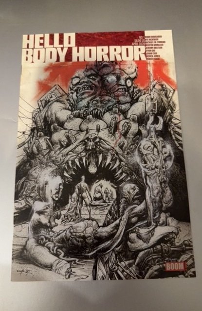 Hello Body Horror #1C, raw, ungraded comic book — front cover