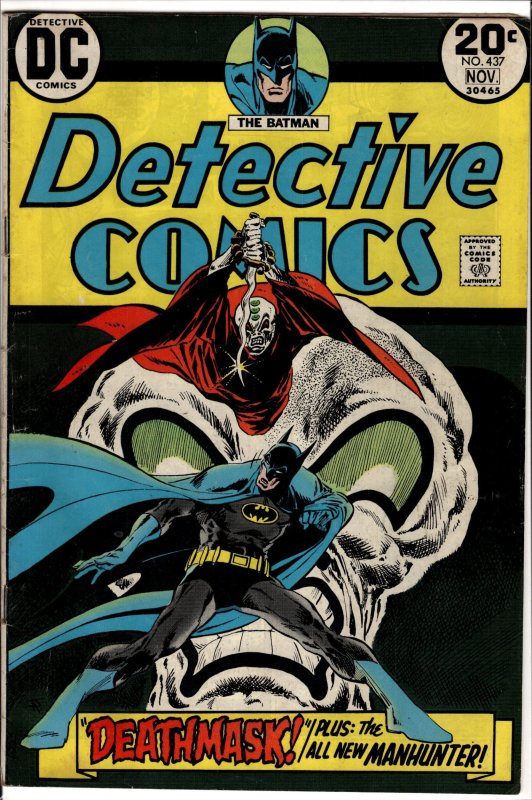 Detective Comics #437 (DC Comics, 1973), raw, ungraded comic book — front cover
