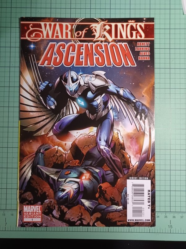 War of Kings Ascension #1 (Marvel Comics), raw comic book in NM condition — front cover
