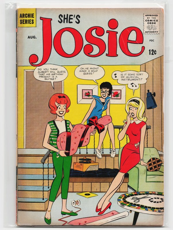She's Josie #7 (Archie Comics, 1964), raw, ungraded comic book — front cover