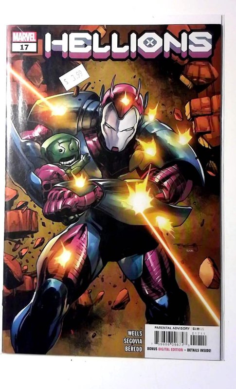 Hellions #17 (Marvel Comics, 2022), raw, ungraded comic book — front cover