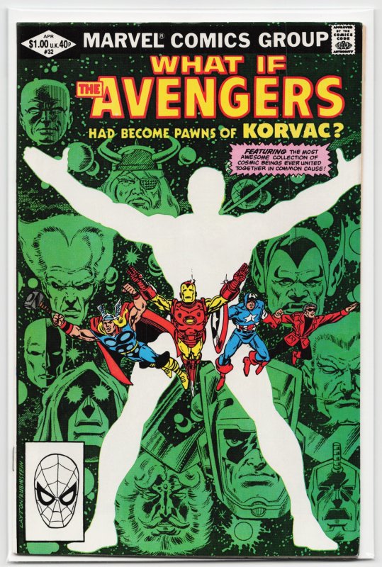 What If? #32 (Marvel Comics, 1982), raw, ungraded comic book — front cover