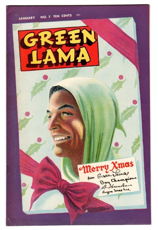 Green Lama #7, raw, ungraded comic book — front cover