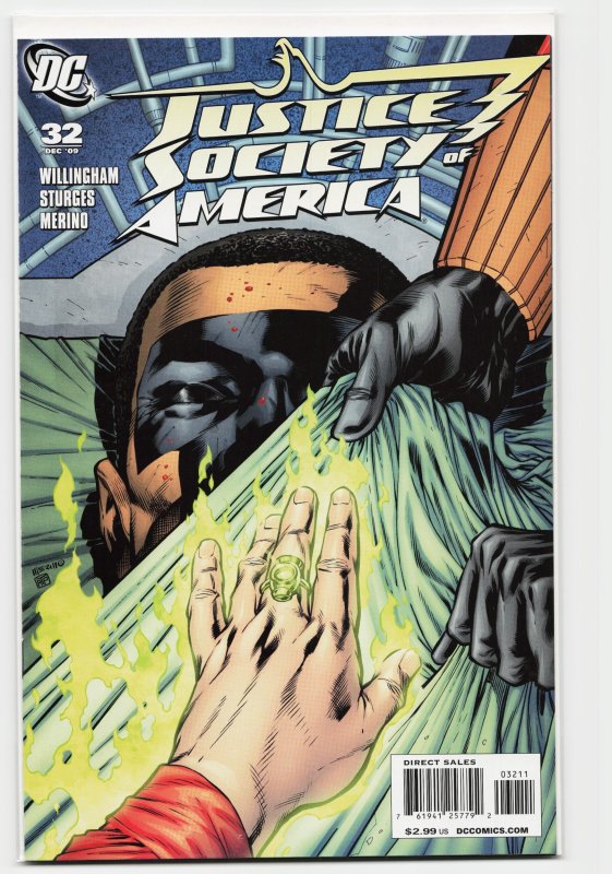 Justice Society of America #32 (DC Comics, 2009), raw, ungraded comic book — front cover