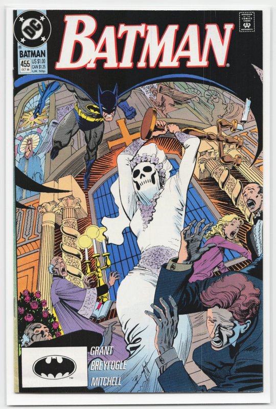 Batman #455 (DC Comics, 1990), raw, ungraded comic book — front cover