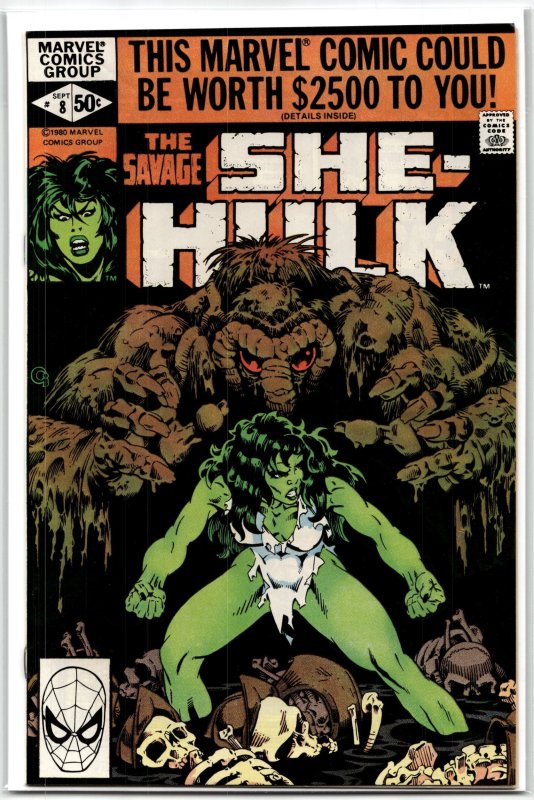 The Savage She-Hulk #8 (Marvel Comics, 2025), raw, ungraded comic book — front cover
